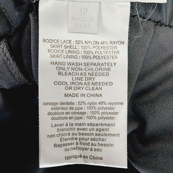 David’s Bridal Grey Dress with High Slit Open Back Dress P6137 - Picture 8 of 10